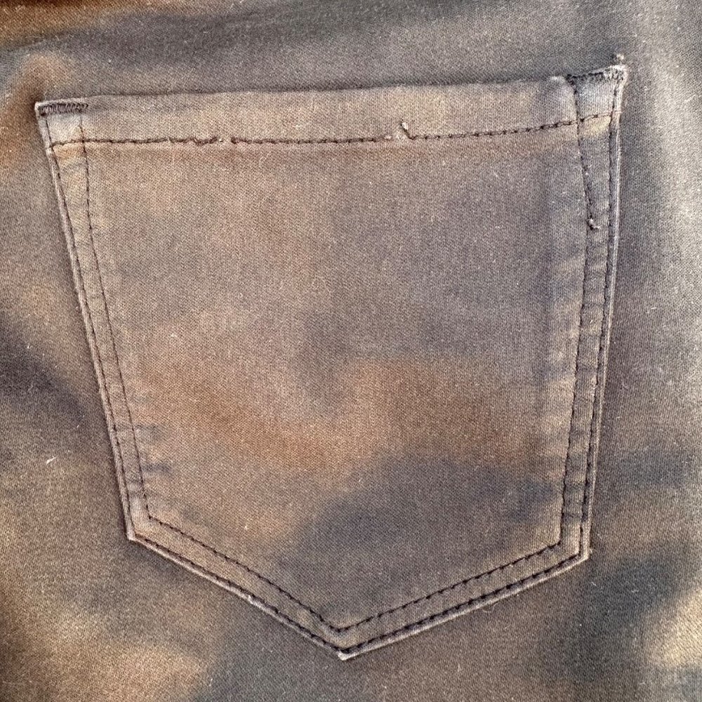 Mazzini Dutti Skinny Fit Denim Forest Green Jeans Made in USA Size 2 - Picture 13 of 13